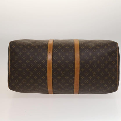 Louis Vuitton Keepall Bag Monogram Canvas, BROWN, CANVAS, Travel bag