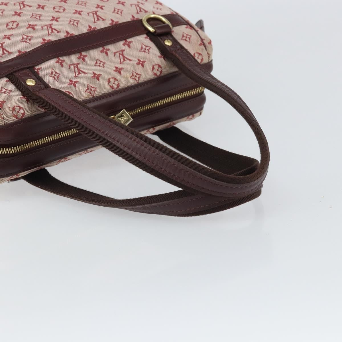 Louis Vuitton Josephine Handbag Mini Lin, RED, CANVAS, Handbag