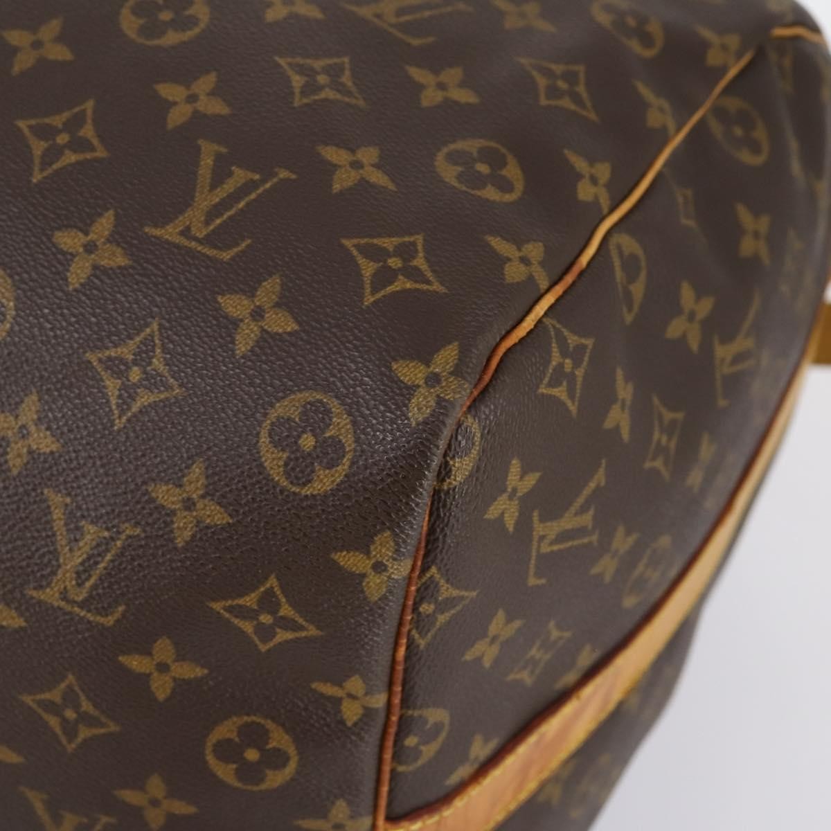 Louis Vuitton Keepall Bandouliere Bag Monogram Canvas, BROWN, CANVAS, Travel bag