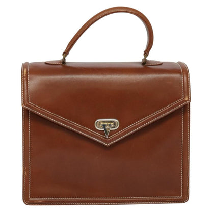 Valentino Garavani Vintage Handbag Leather, BROWN, LEATHER, Handbag
