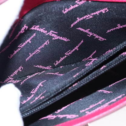 Salvatore Ferragamo Gancini Shoulder Bag Leather, PINK, LEATHER, Shoulder bag