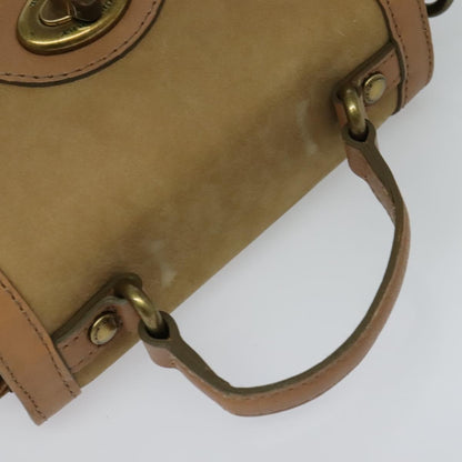Burberry Blue Label Handbag Suede, BEIGE, SUEDE, Handbag