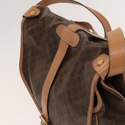 Celine Vintage Macadam Shoulder Bag Canvas, BROWN, CANVAS, Shoulder bag