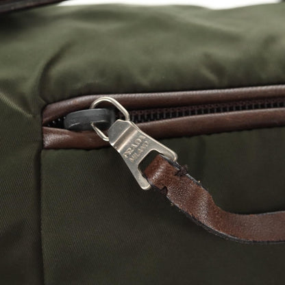 Prada Vintage Shoulder Bag Tessuto, KHAKI, NYLON, Shoulder bag