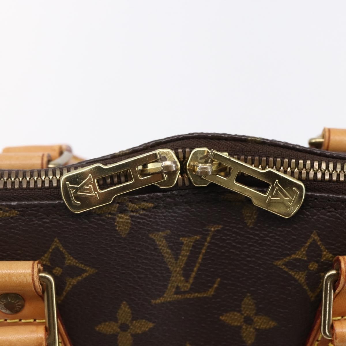 Louis Vuitton Alma Handbag Monogram Canvas, BROWN, CANVAS, Handbag