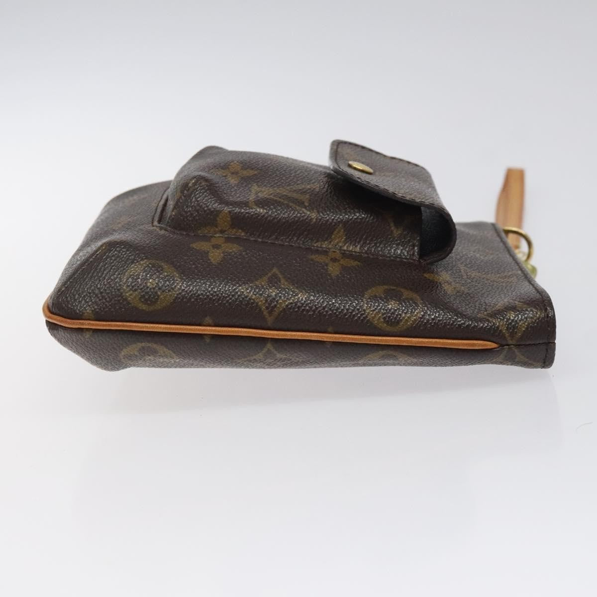 Louis Vuitton Partition Wristlet Clutch Monogram Canvas, BROWN, CANVAS, Clutche & pouche