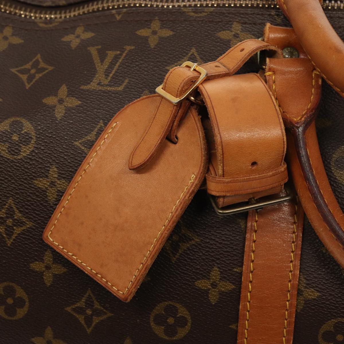 Louis Vuitton Keepall Bag Monogram Canvas, BROWN, CANVAS, Travel bag