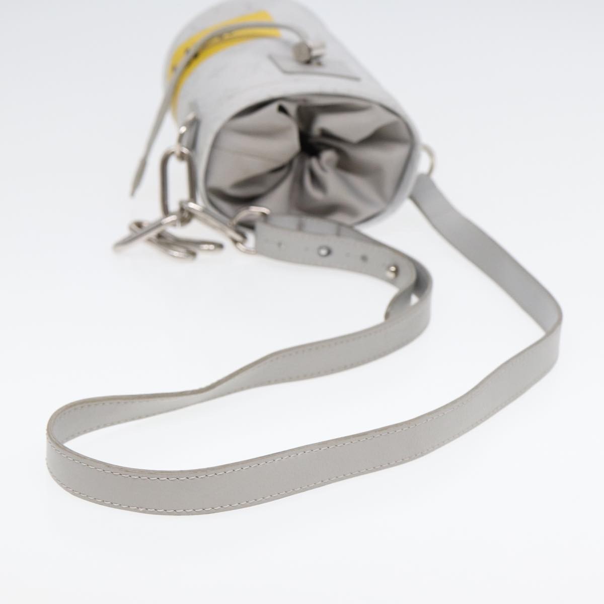 Louis Vuitton Chalk Nano Bag Limited Edition Logo Story Monogram Canvas, GRAY, CANVAS, Handbag