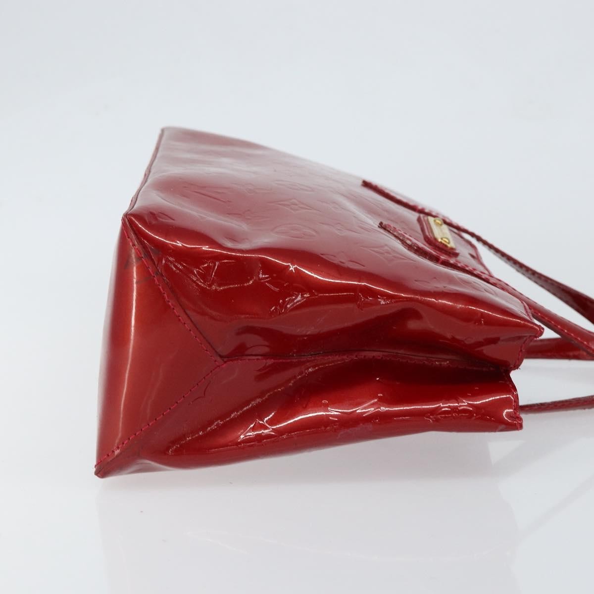 Louis Vuitton Wilshire Handbag Monogram Vernis, RED, PATENT_LEATHER, Handbag