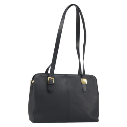 Burberry Vintage Shoulder Bag Leather, BLACK, LEATHER, Shoulder bag