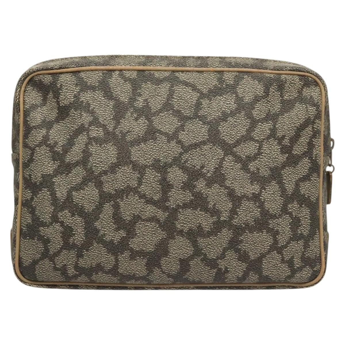 Saint Laurent Vintage Clutch PVC, GRAY, PVC, Clutche & pouche