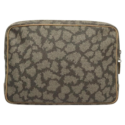 Saint Laurent Vintage Clutch PVC, GRAY, PVC, Clutche & pouche