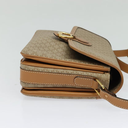 Celine Macadam Shoulder Bag Canvas, BEIGE, CANVAS, Shoulder bag