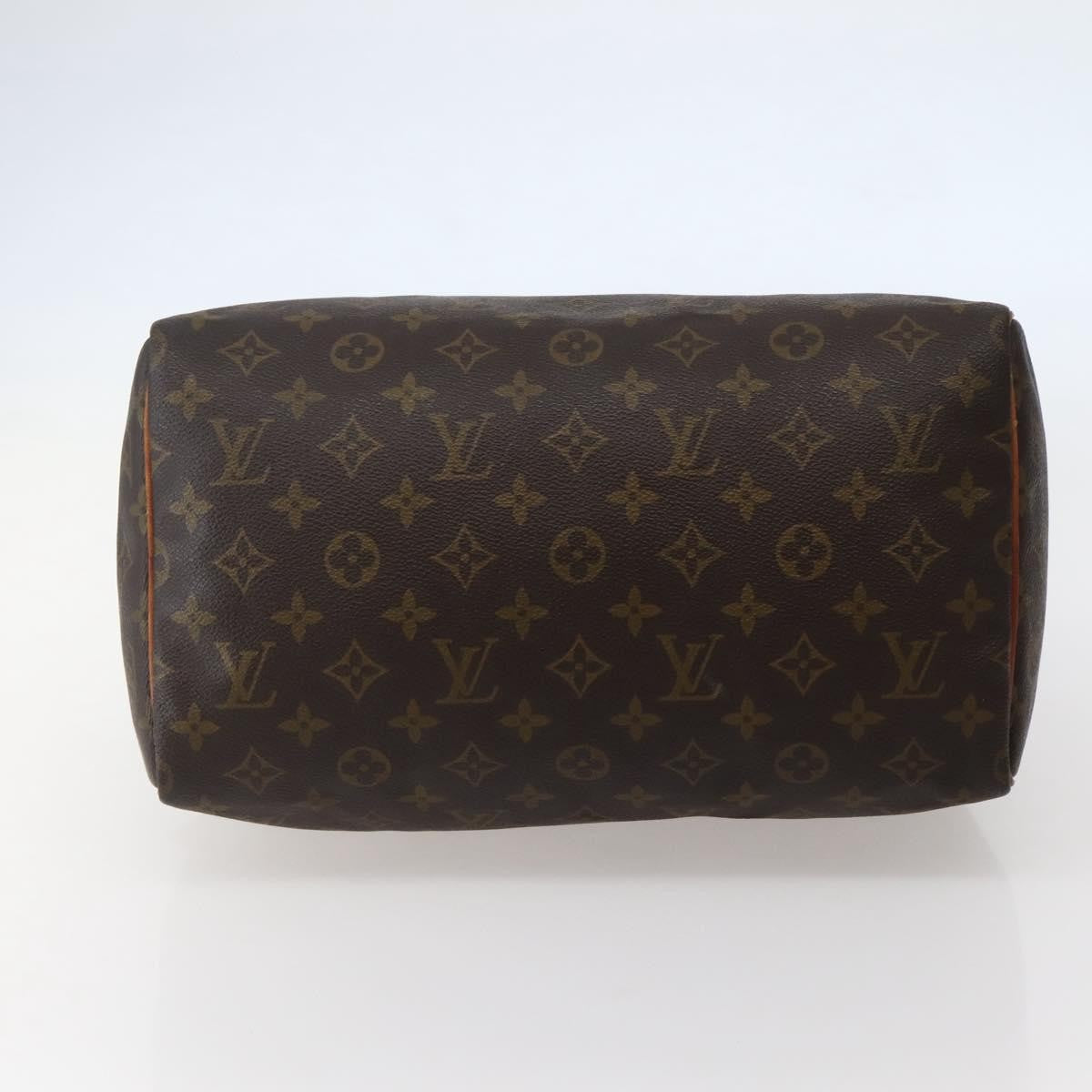 Louis Vuitton Speedy Handbag Monogram Canvas, BROWN, CANVAS, Handbag