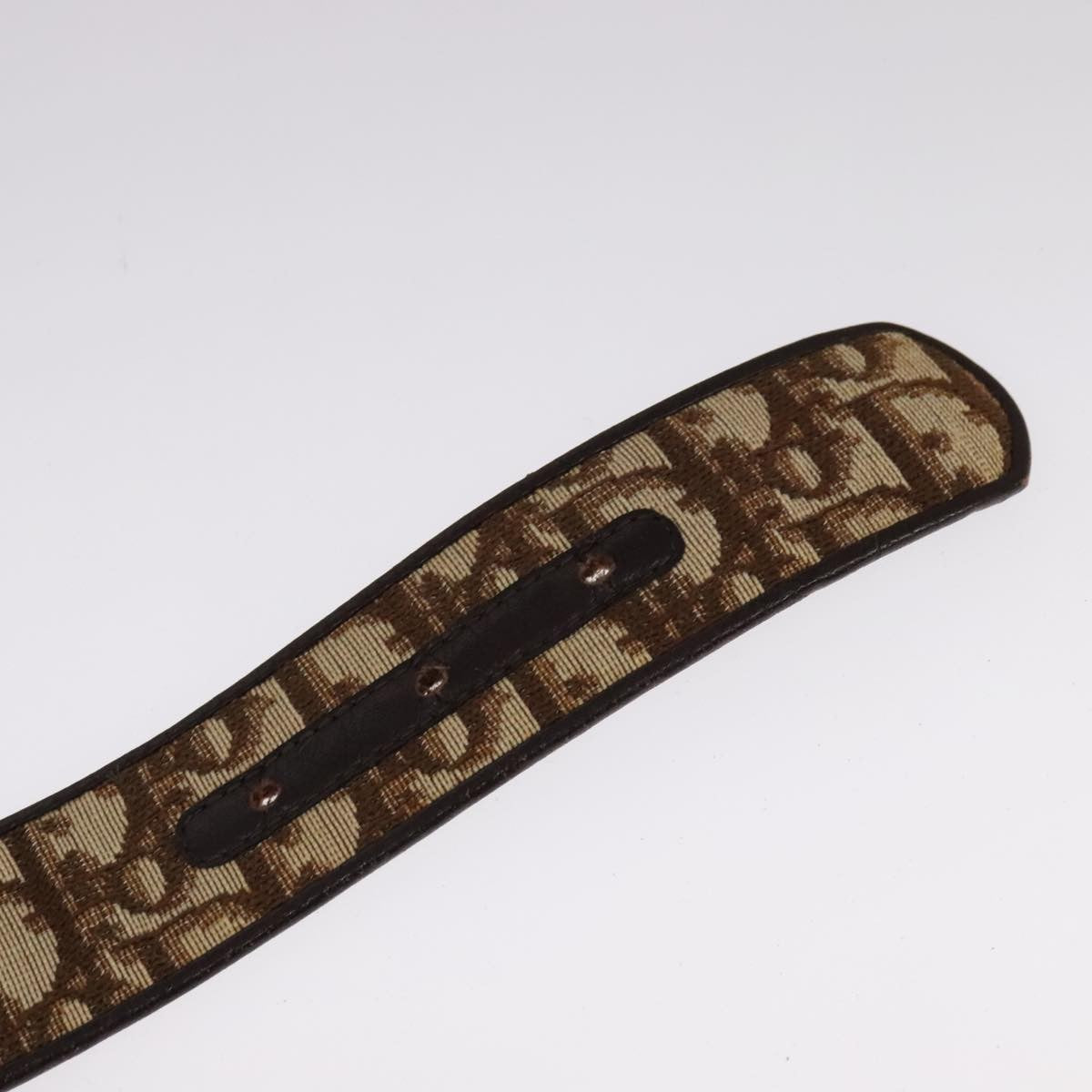 Christian Dior D Buckle Belt Canvas and Leather, BROWN, CANVAS, Belts