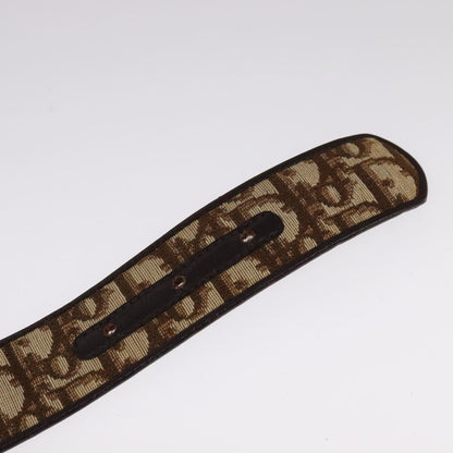 Christian Dior D Buckle Belt Canvas and Leather, BROWN, CANVAS, Belts