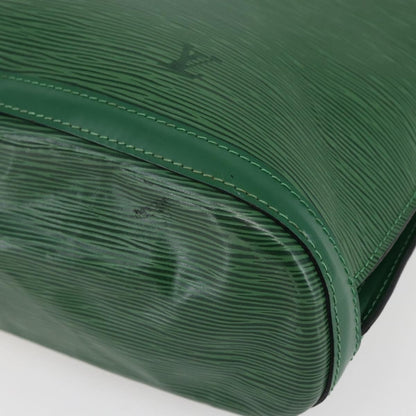 Louis Vuitton Lussac Handbag Epi Leather, GREEN, LEATHER, Handbag