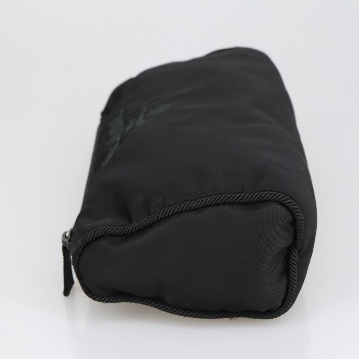Prada Zip Pouch Tessuto, BLACK, NYLON, Clutche & pouche
