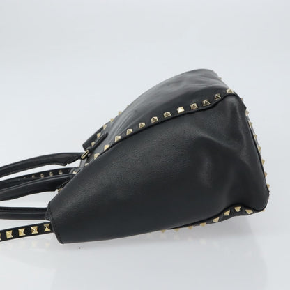 Valentino Garavani Rockstud Tote Soft Leather, BLACK, LEATHER, Tote bag