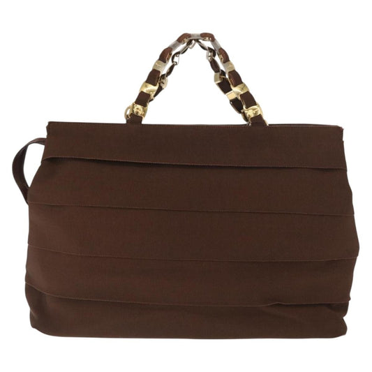 Salvatore Ferragamo Vala tote Canvas, BROWN, CANVAS, Tote bag