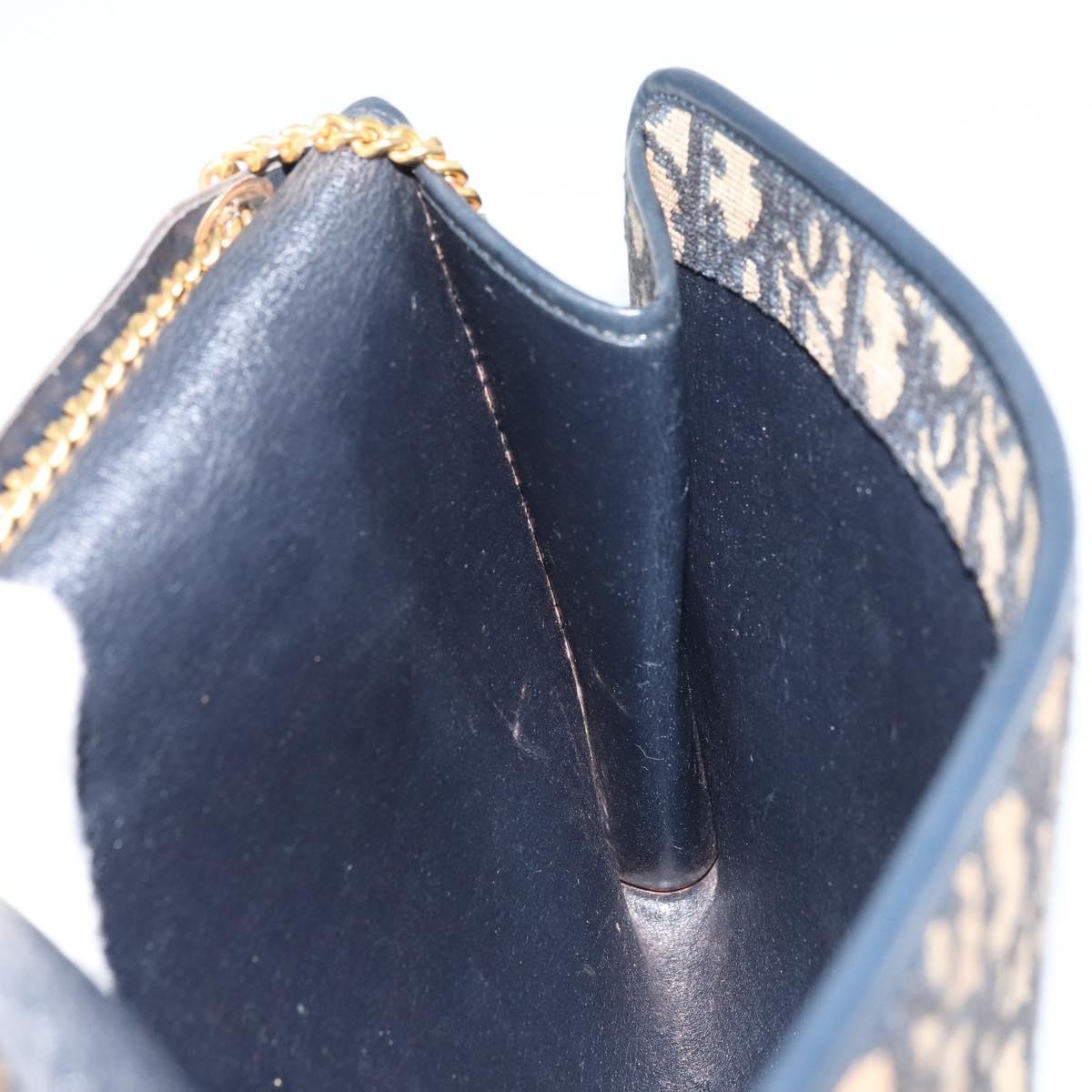 Christian Dior Vintage CD trotter Shoulder bag Canvas, NAVY, CANVAS, Shoulder bag