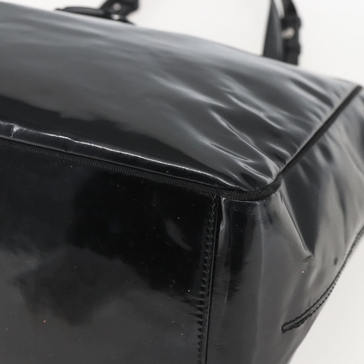 Salvatore Ferragamo Vintage Tote bag Patent Leather, BLACK, PATENT_LEATHER, Tote bag