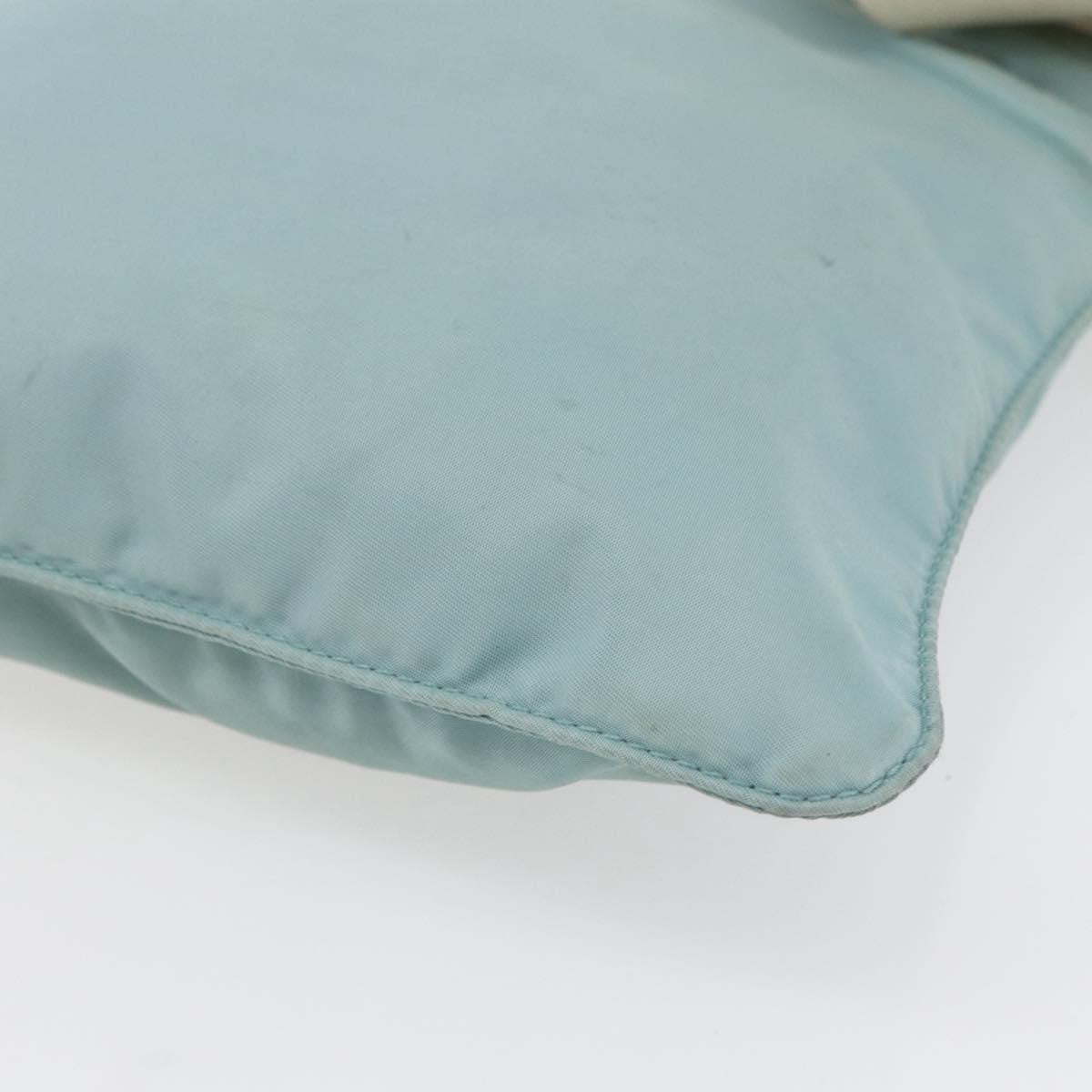 Prada Front Pocket Messenger Bag Tessuto, BLUE, NYLON, Shoulder bag