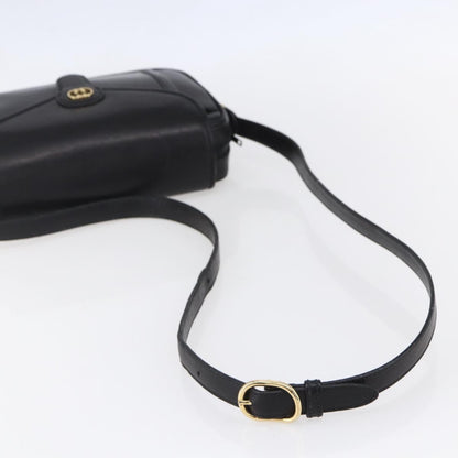 Gucci Vintage Shoulder Bag Leather, BLACK, LEATHER, Shoulder bag