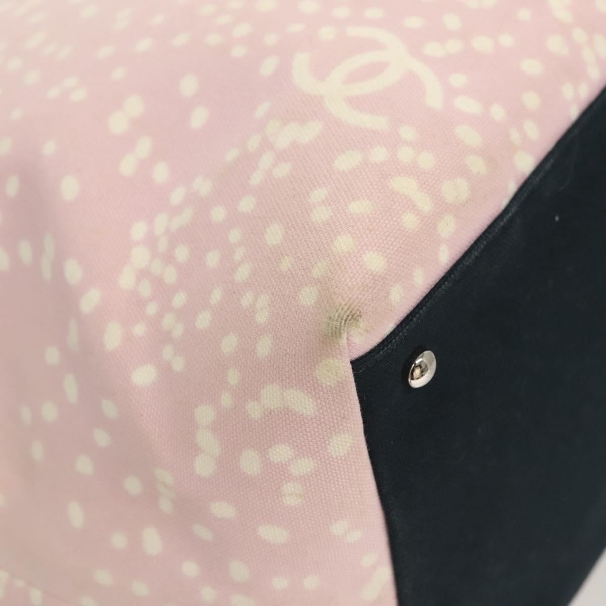 Chanel Biarritz Tote Quilted Canvas, PINK, CANVAS, Tote bag