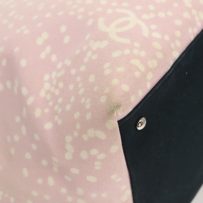 Chanel Biarritz Tote Quilted Canvas, PINK, CANVAS, Tote bag