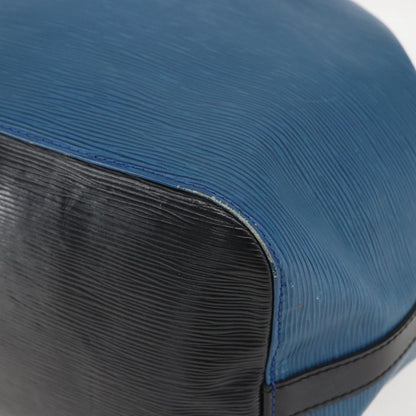 Louis Vuitton Bicolor Petit Noe Handbag Epi Leather, BLUE, LEATHER, Shoulder bag
