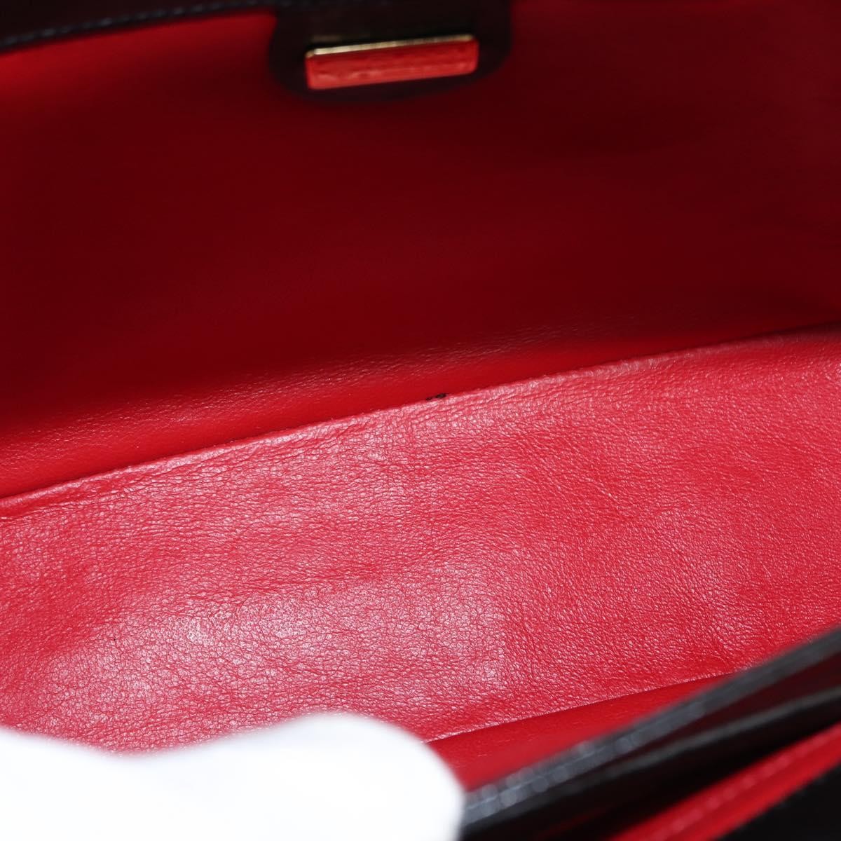 Gucci Vintage Convertible Box Crossbody Bag Leather, BLACK, LEATHER, Handbag