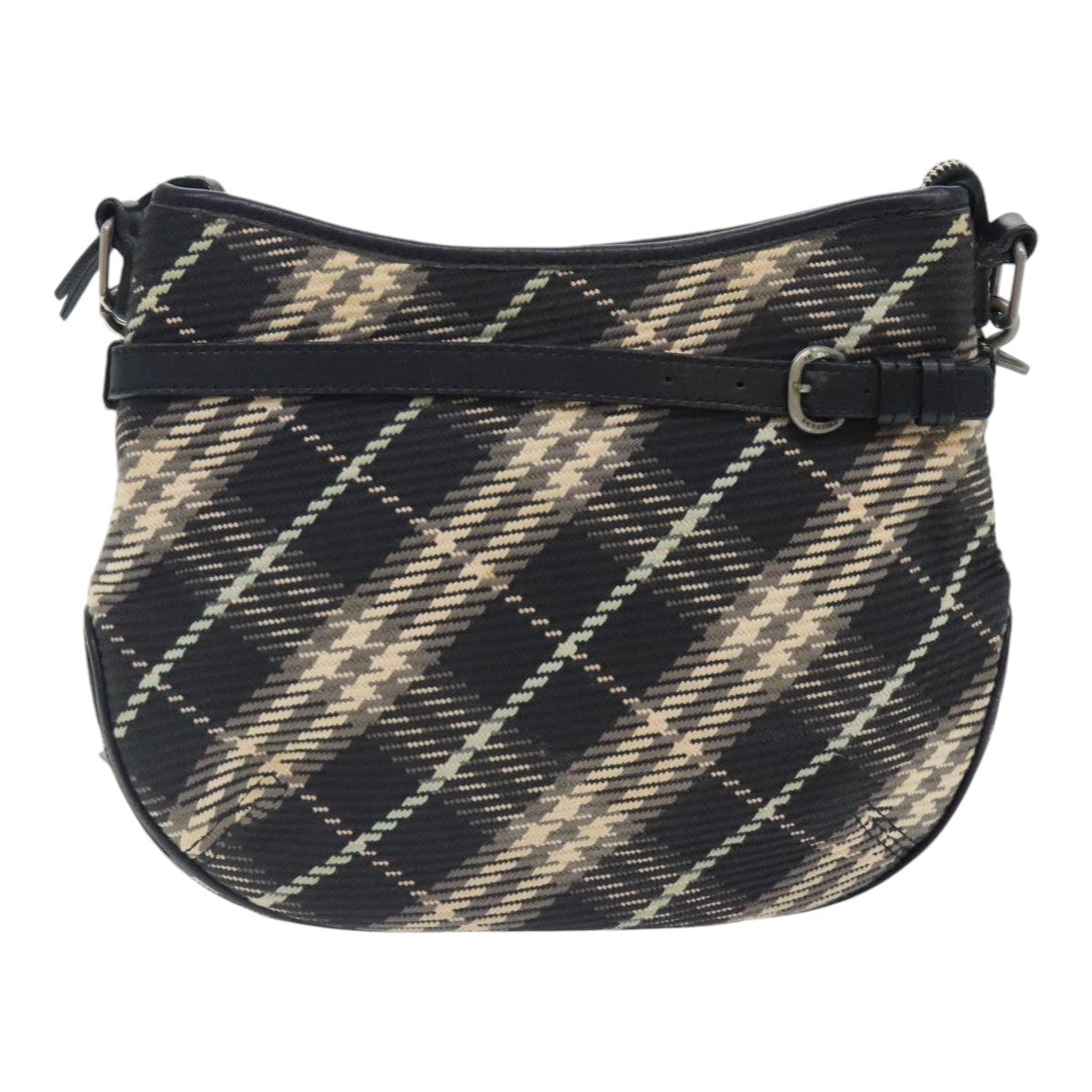 Burberry Nova Check Blue Label Canvas, BLACK, CANVAS, Shoulder bag