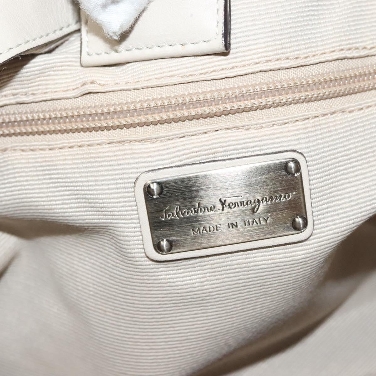 Salvatore Ferragamo Vara bow tote Leather, BEIGE, LEATHER, Tote bag