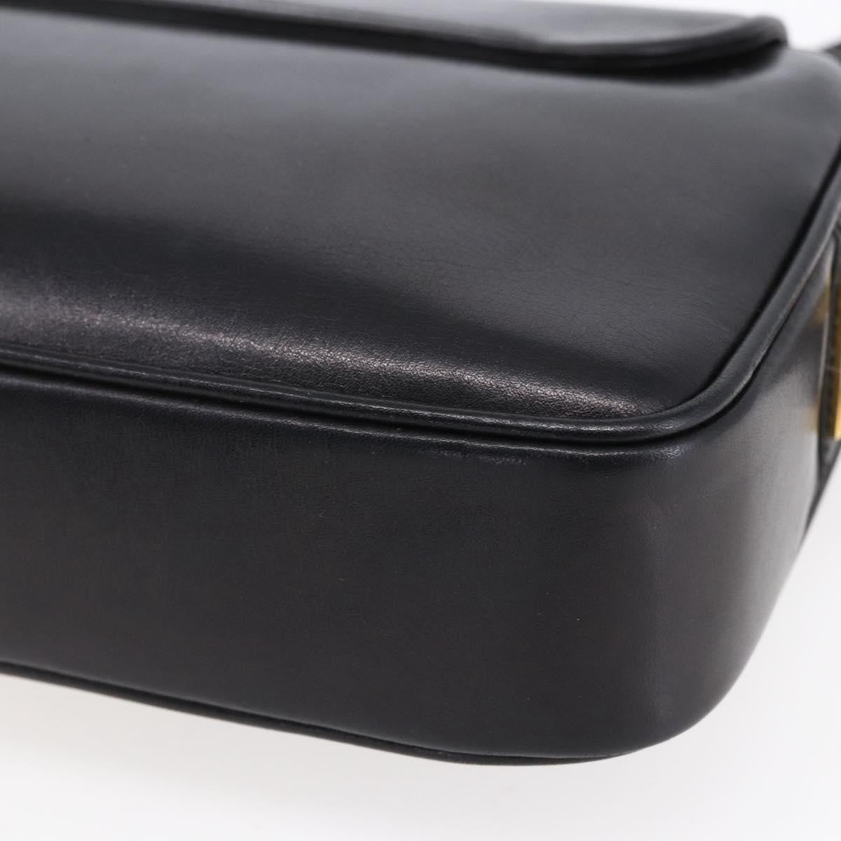 Gucci Vintage Shoulder Bag Leather, BLACK, LEATHER, Shoulder bag