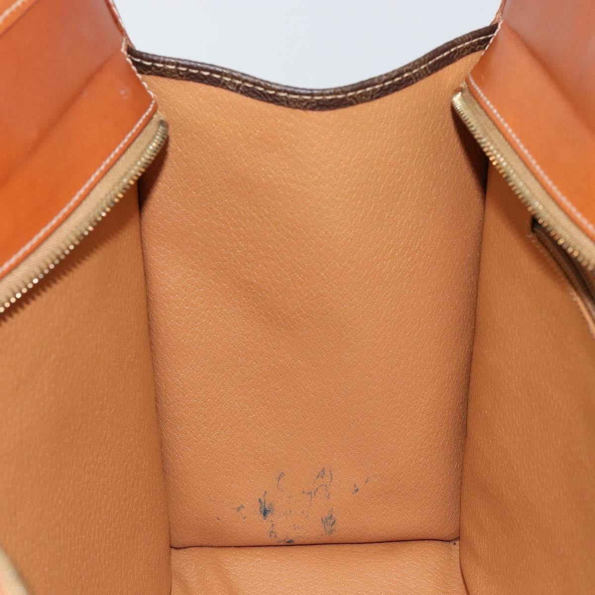 Celine Vintage Macadam Tote bag Canvas and Leather, BROWN, CANVAS, Tote bag