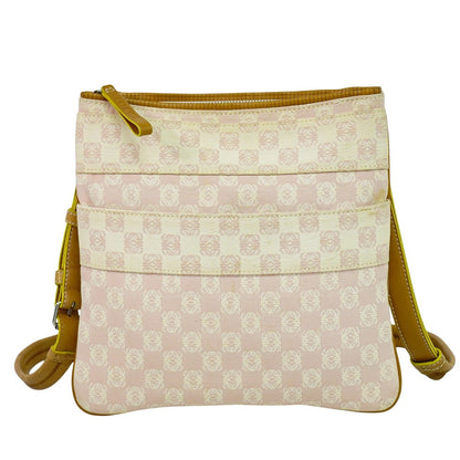 Loewe Anagram Shoulder Bag Canvas, PINK, CANVAS, Crossbody bag