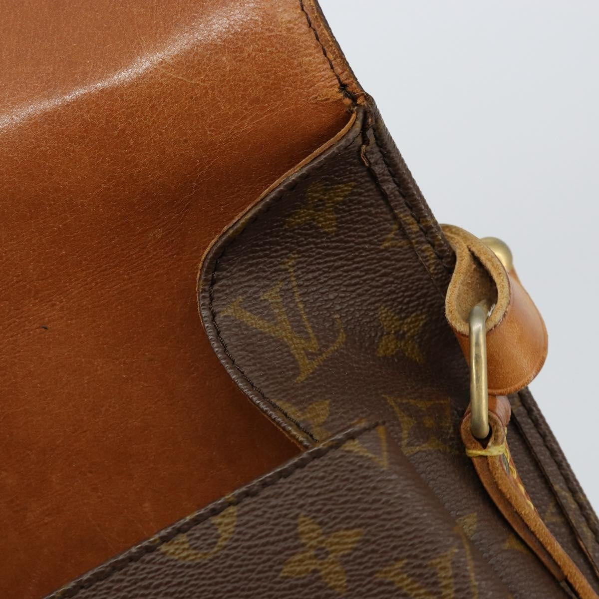 Louis Vuitton Cartouchiere Handbag Monogram Canvas, BROWN, CANVAS, Shoulder bag