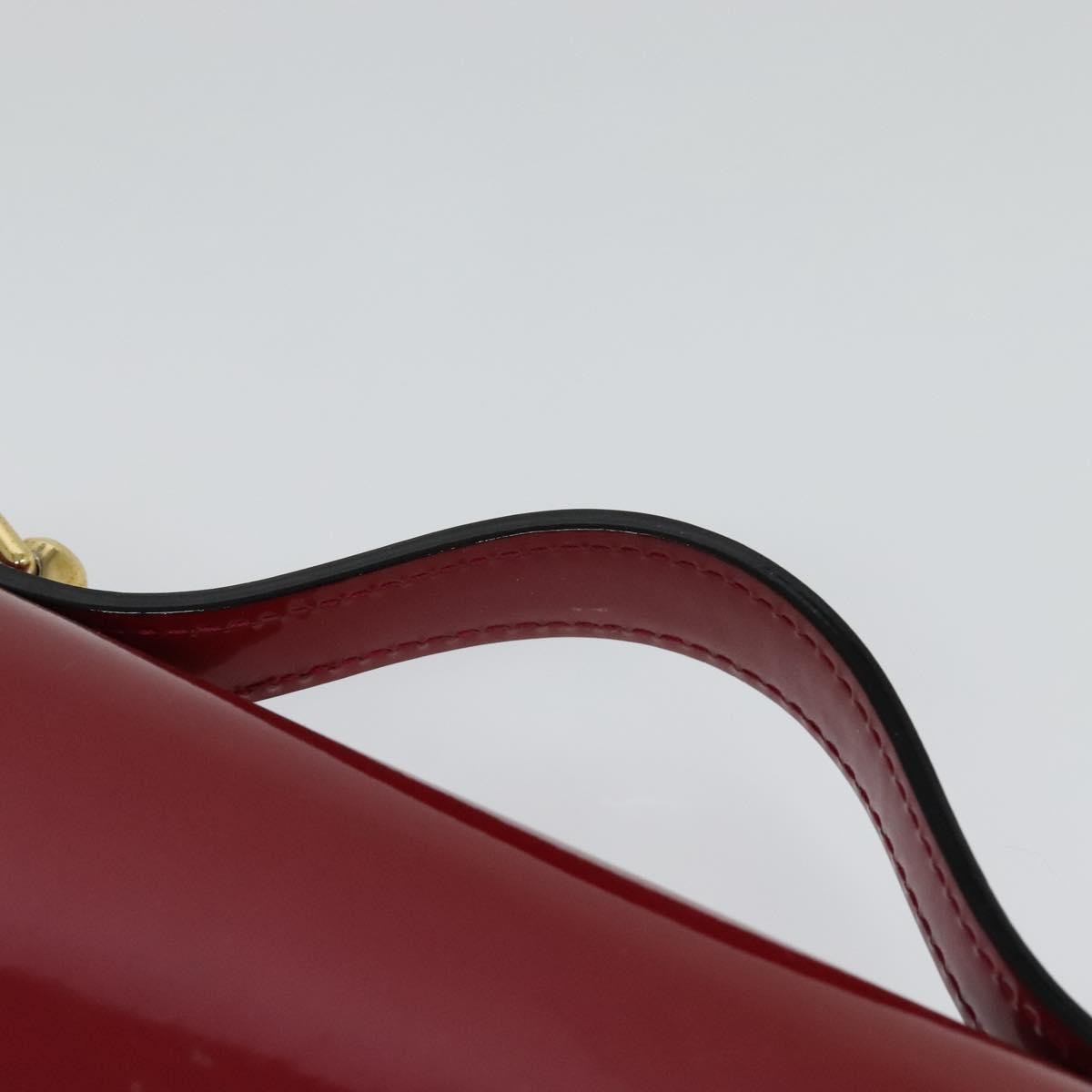 Louis Vuitton Monceau Handbag Vernis, BURGUNDY, PATENT_LEATHER, Handbag