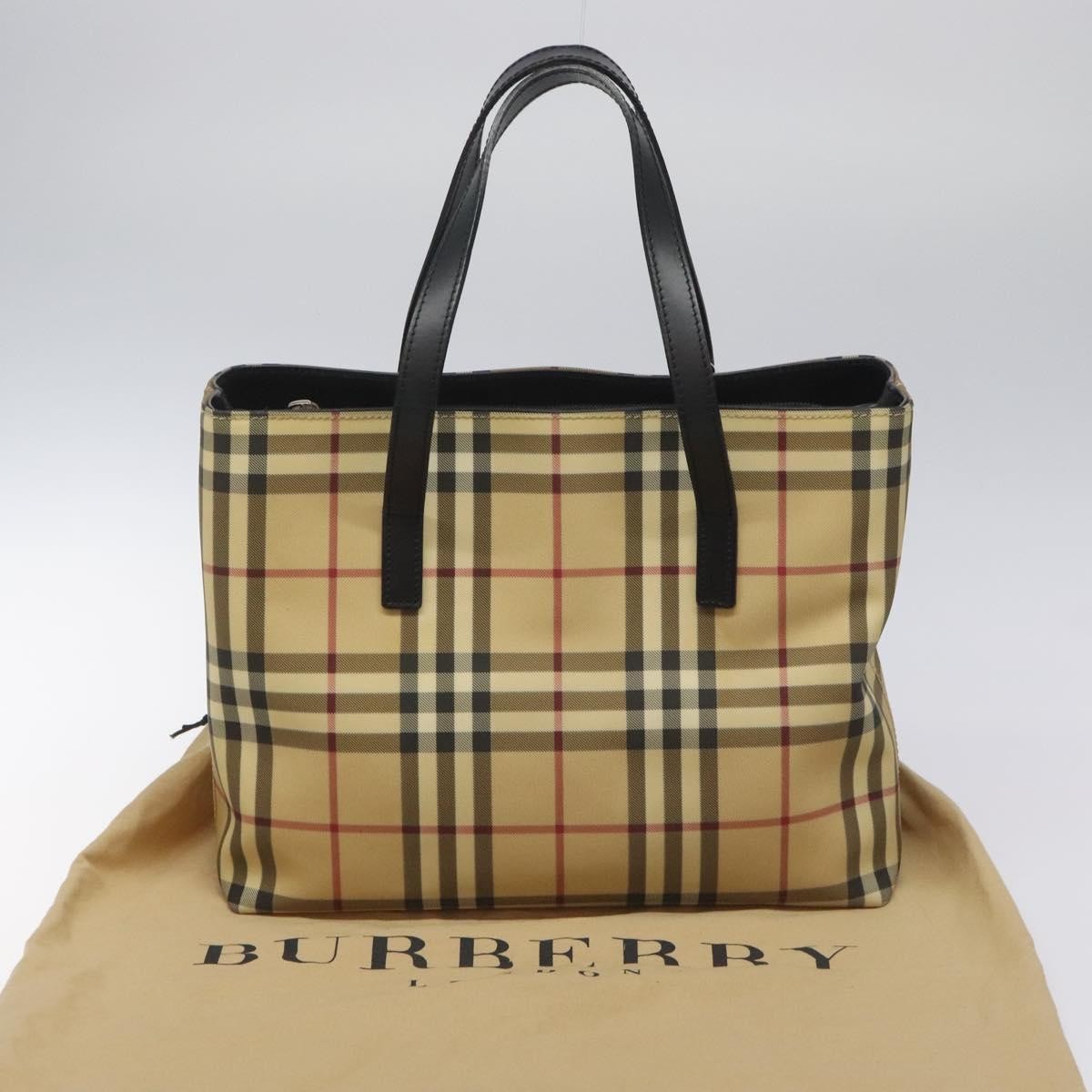 Burberry Nova Check Tote canvas check pattern, BEIGE, CANVAS, Tote bag