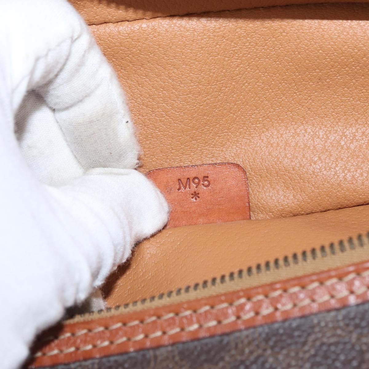 Celine Macadam Vanity Bag Canvas, BROWN, CANVAS, Handbag