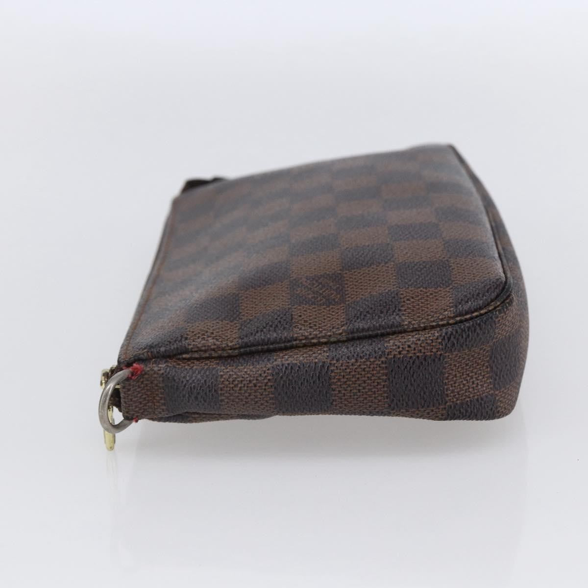 Louis Vuitton Pochette Accessoires Damier, BROWN, CANVAS, Clutche & pouche