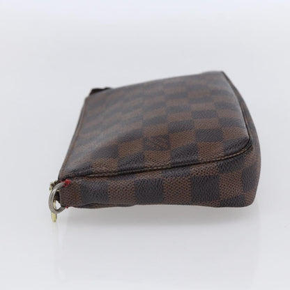 Louis Vuitton Pochette Accessoires Damier, BROWN, CANVAS, Clutche & pouche