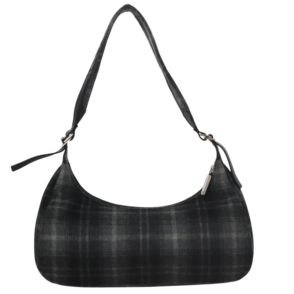 Salvatore Ferragamo Shoulder Bag Wool, GRAY, WOOL, Shoulder bag