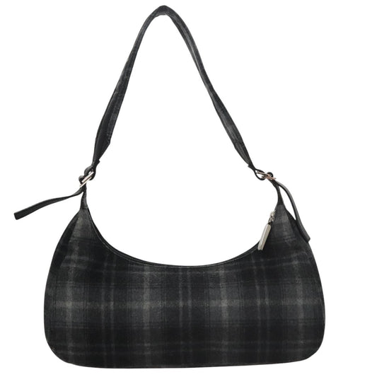 Salvatore Ferragamo Shoulder Bag Wool, GRAY, WOOL, Shoulder bag