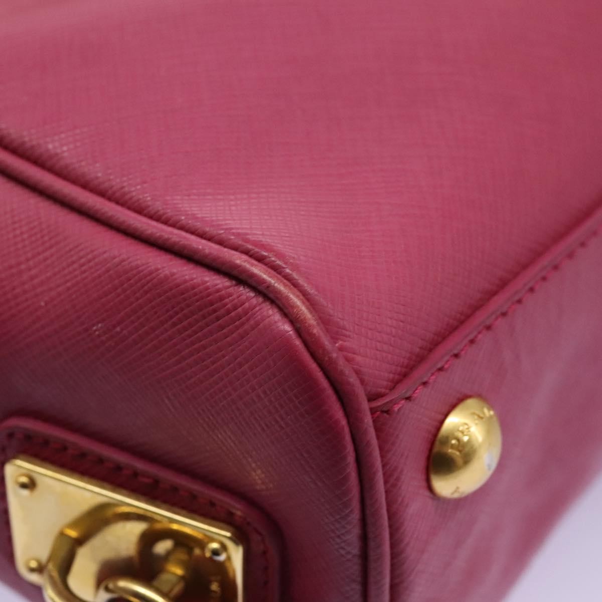 Prada Vintage Bauletto Bag Leather, PINK, LEATHER, Handbag