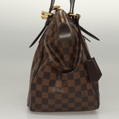 Louis Vuitton Verona Handbag Damier, BROWN, CANVAS, Shoulder bag