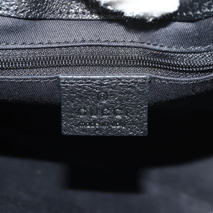 Gucci Vintage Ring Tote GG Canvas with Leather, BLACK, CANVAS, Handbag