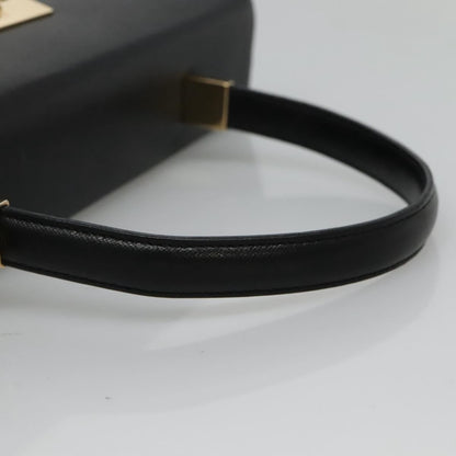 Salvatore Ferragamo Gancini Convertible Top Handle Bag Leather, BLACK, LEATHER, Handbag