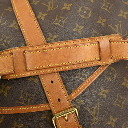 Louis Vuitton Saumur Handbag Monogram Canvas, BROWN, CANVAS, Shoulder bag
